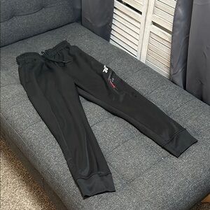 Reebok Kids Black Sweatpants with Logo Detail